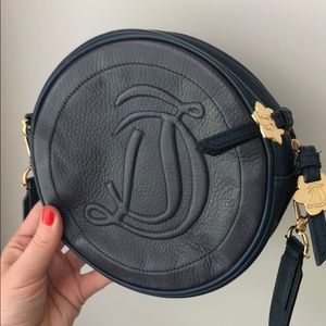 draper james navy circle crossbody bag